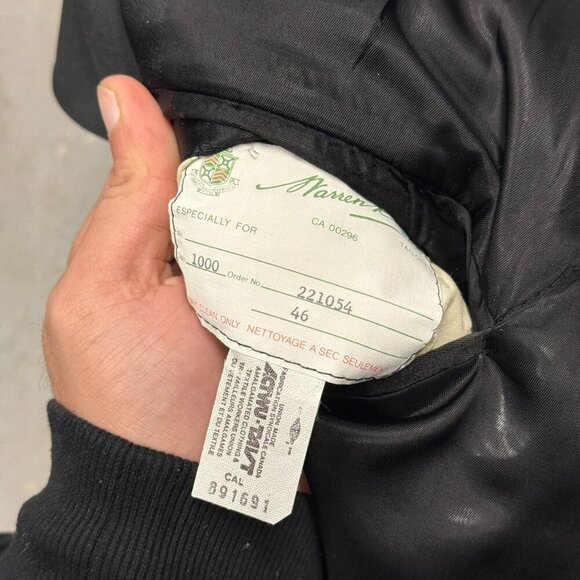 Coppley Warren K Cook Tuxedo 2pc Silk Peak Lapel Wool Mohair Black 46R 38x32 - Picture 9 of 12